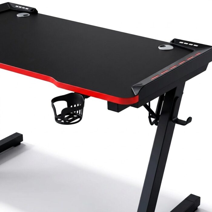 GAMING ΓΡΑΦΕΙΟ / GAME TABLE BLACK RED DESKTOP 120×60×75 CM - Image 2