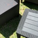 Σετ Καθιστικού κήπου 4 τεμαχίων διθέσιο Corfu Ανθρακί